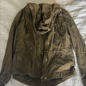 H&M Khaki Zip-Up Jacket
